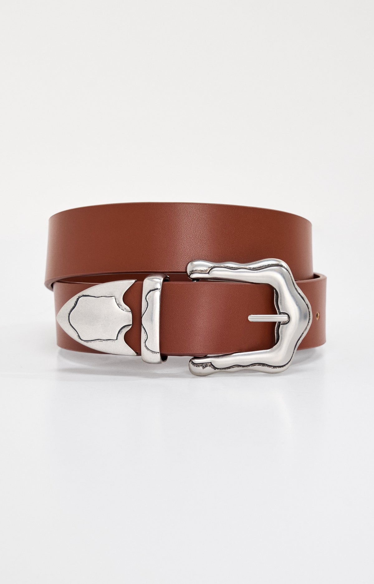 Premium CLASSIC WESTERN BELT COGNAC002