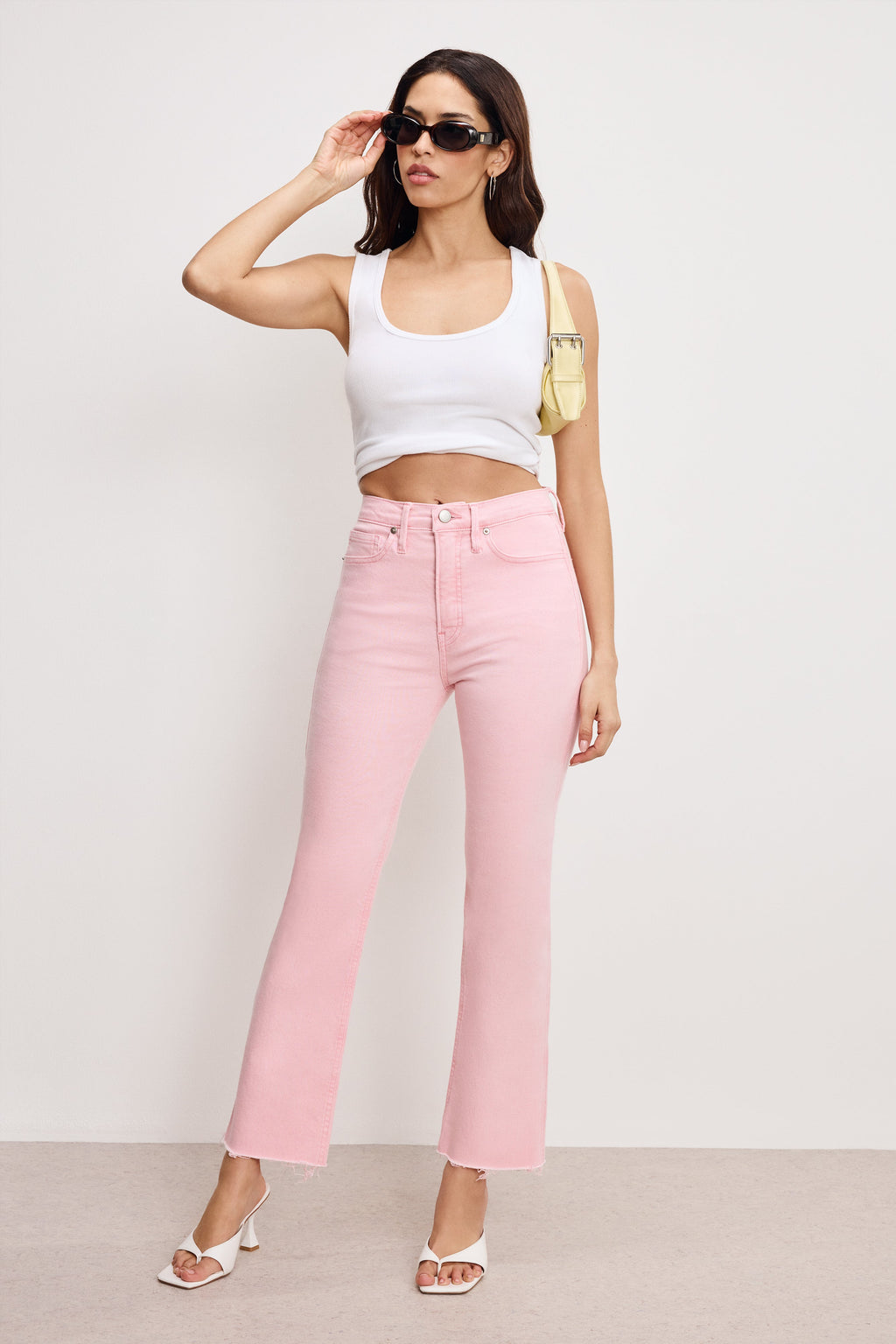 Premium GOOD KICK FLARE JEANS FLAMINGO003