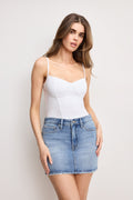 Premium SUPER STRETCH JERSEY BUSTIER WHITE001