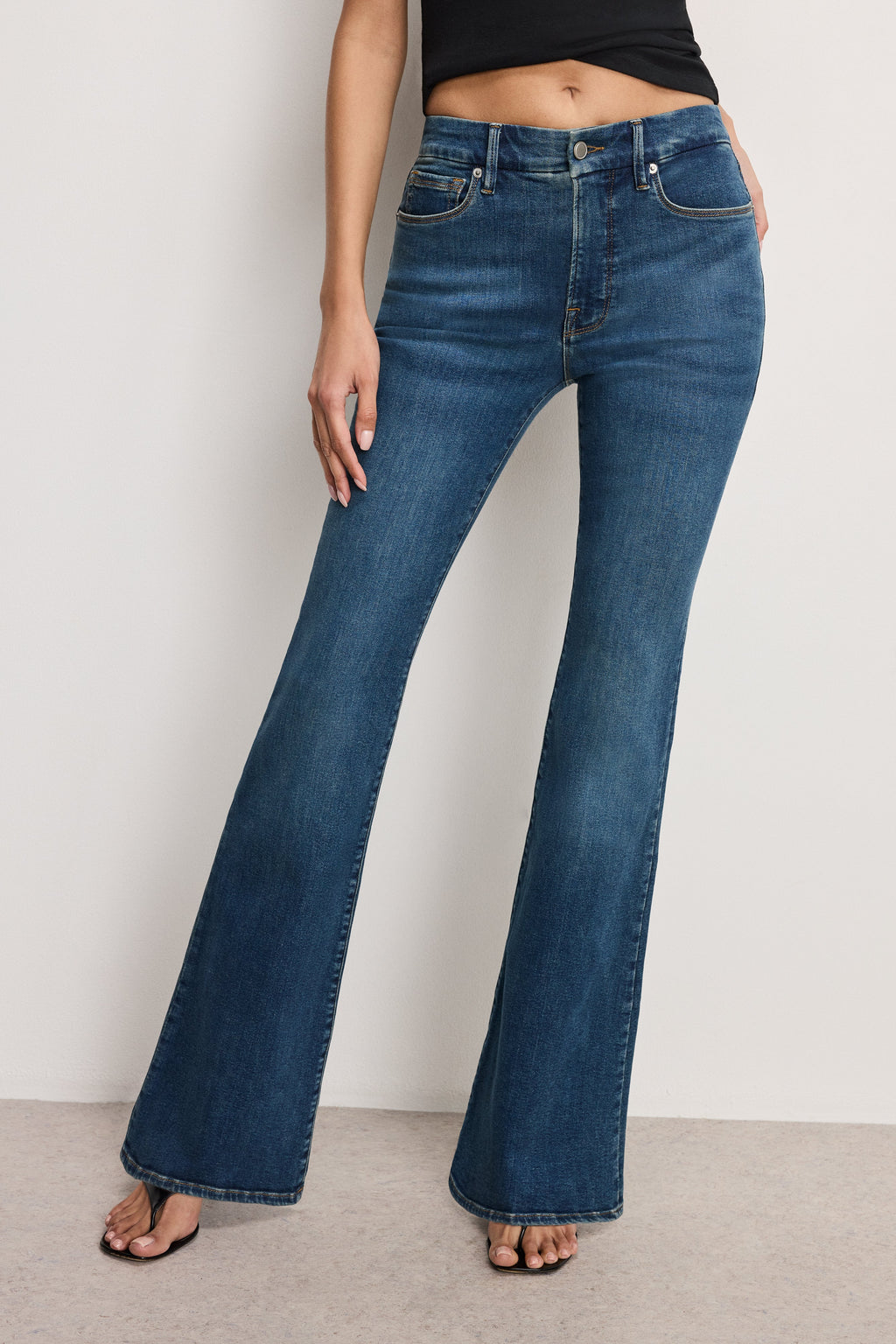 Premium GOOD LEGS FLARE JEANS LONG BLUE004
