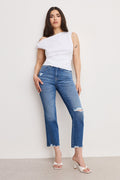 Premium GOOD PETITE STRAIGHT JEANS INDIGO943