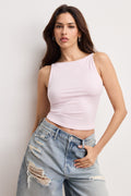 Premium WEIGHTLESS SLEEVELESS TANK COTTON CANDY PINK003