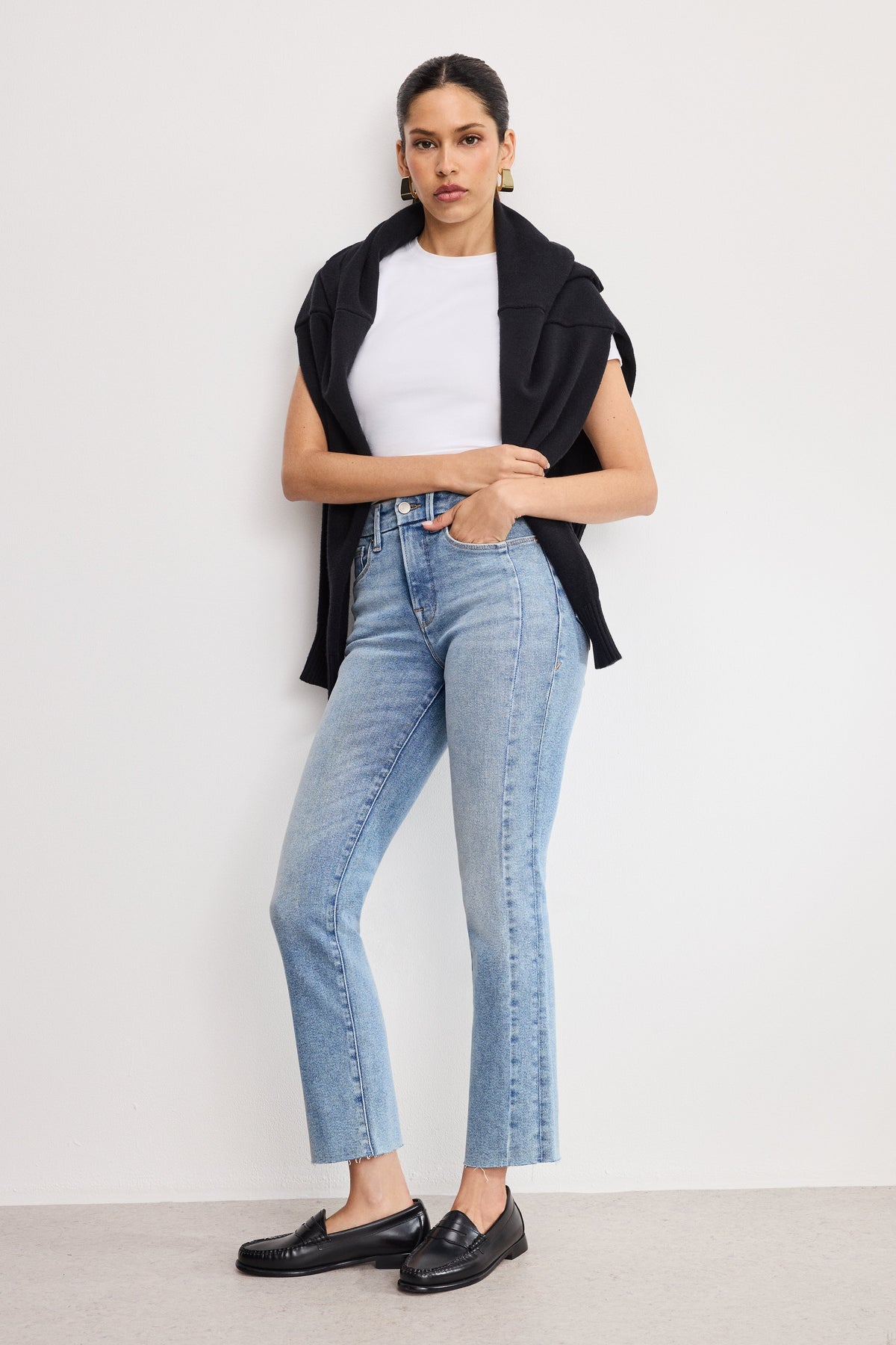 Premium SOFT TECH GOOD LEGS STRAIGHT JEANS INDIGO799