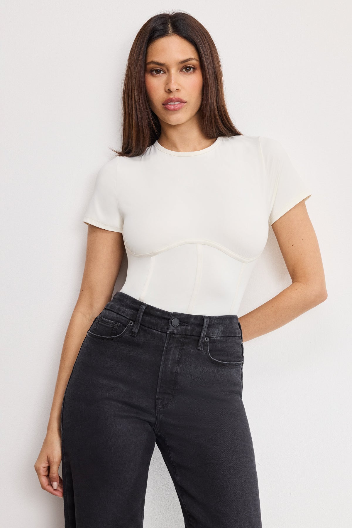 Premium WEIGHTLESS SCULPTING CORSET BODYSUIT WHITE001