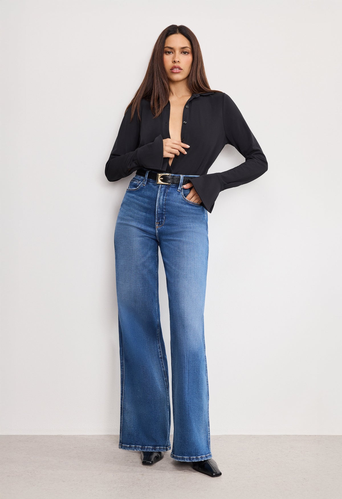 Premium SOFT TECH GOOD SKATE WIDE LEG JEANS INDIGO891