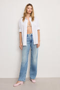 Premium SOFT TECH GOOD TRUE STRAIGHT JEANS INDIGO1073