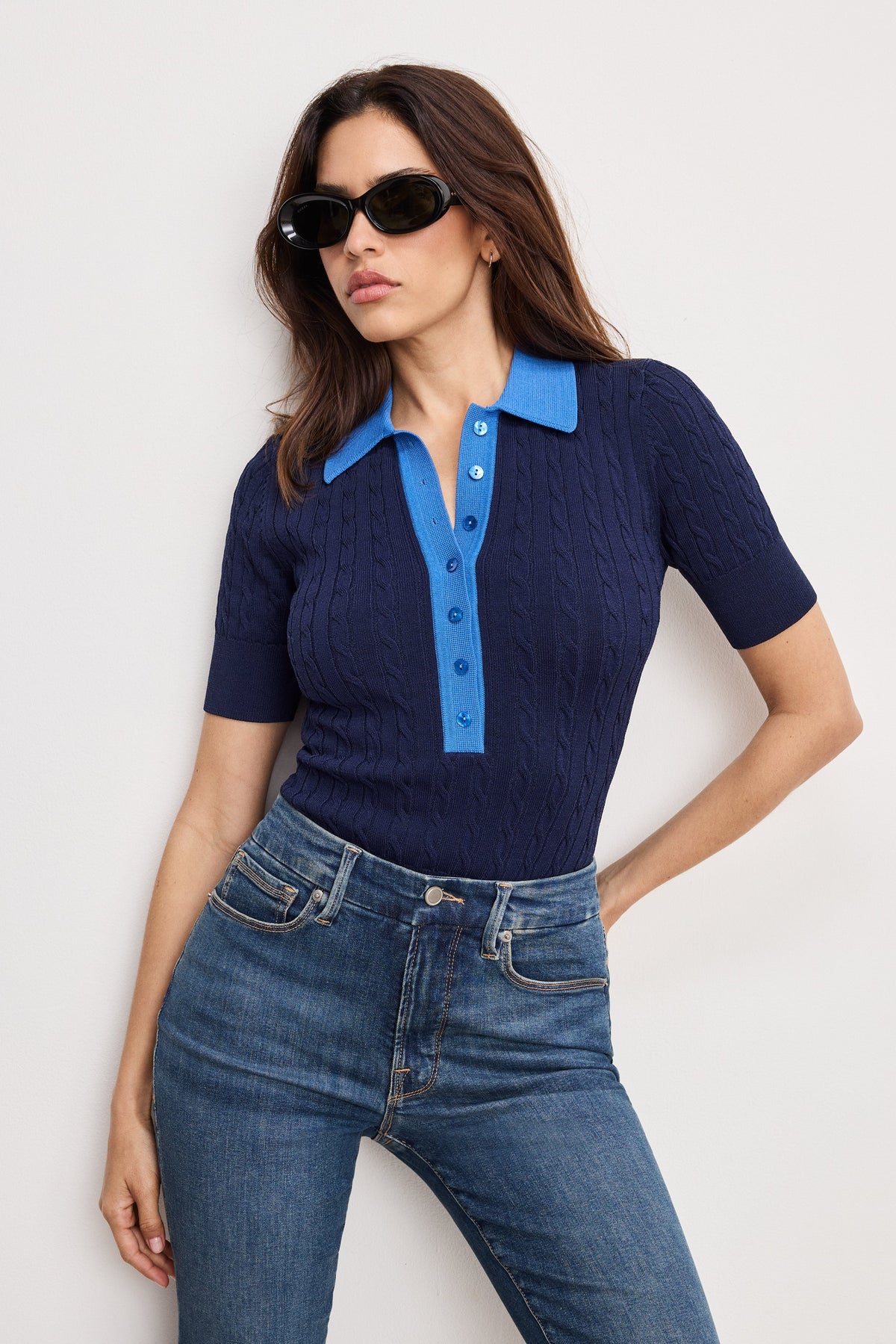 Premium CABLE KNIT BODYSUIT MIDNIGHT002