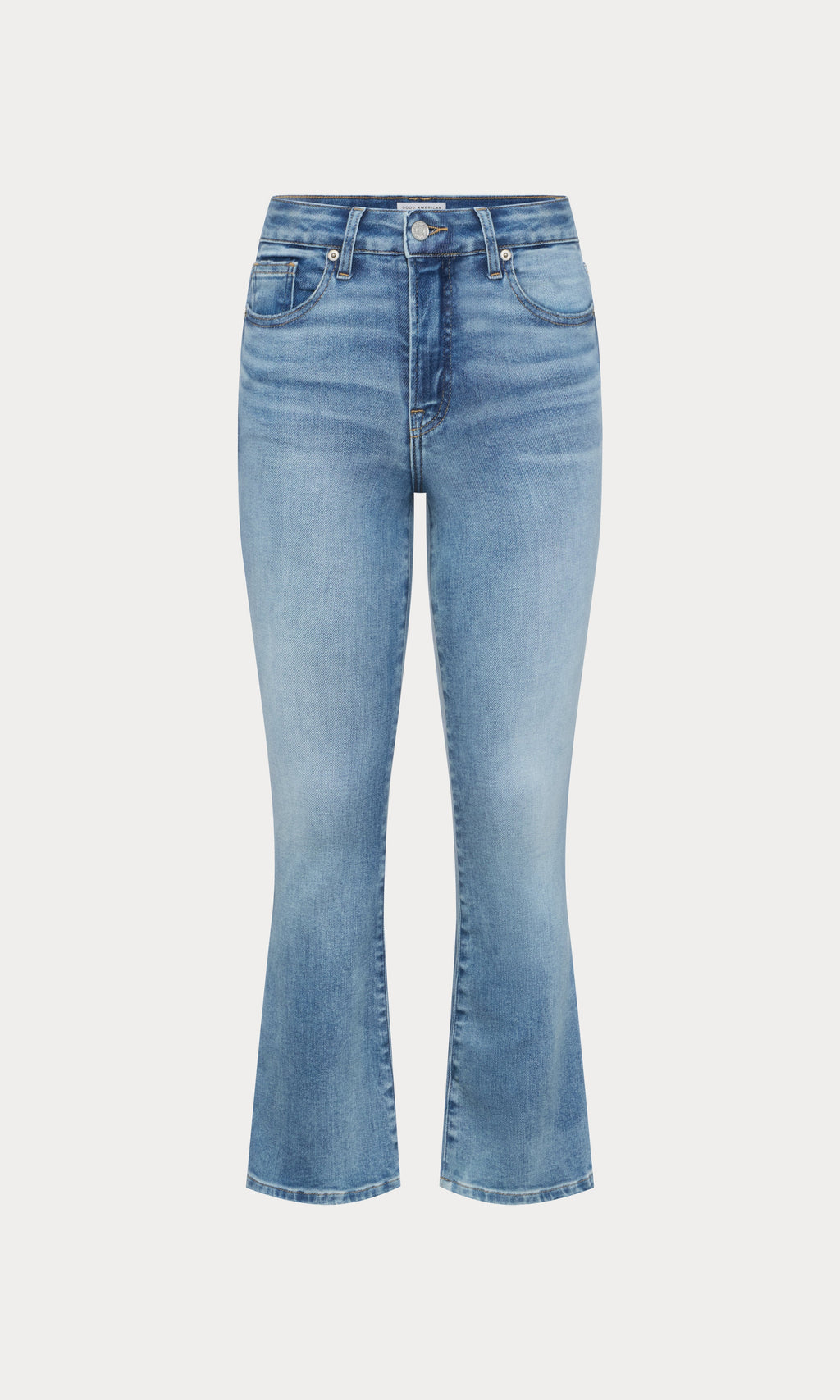 Premium SOFT TECH GOOD LEGS CROP MINI BOOT JEANS INDIGO1293