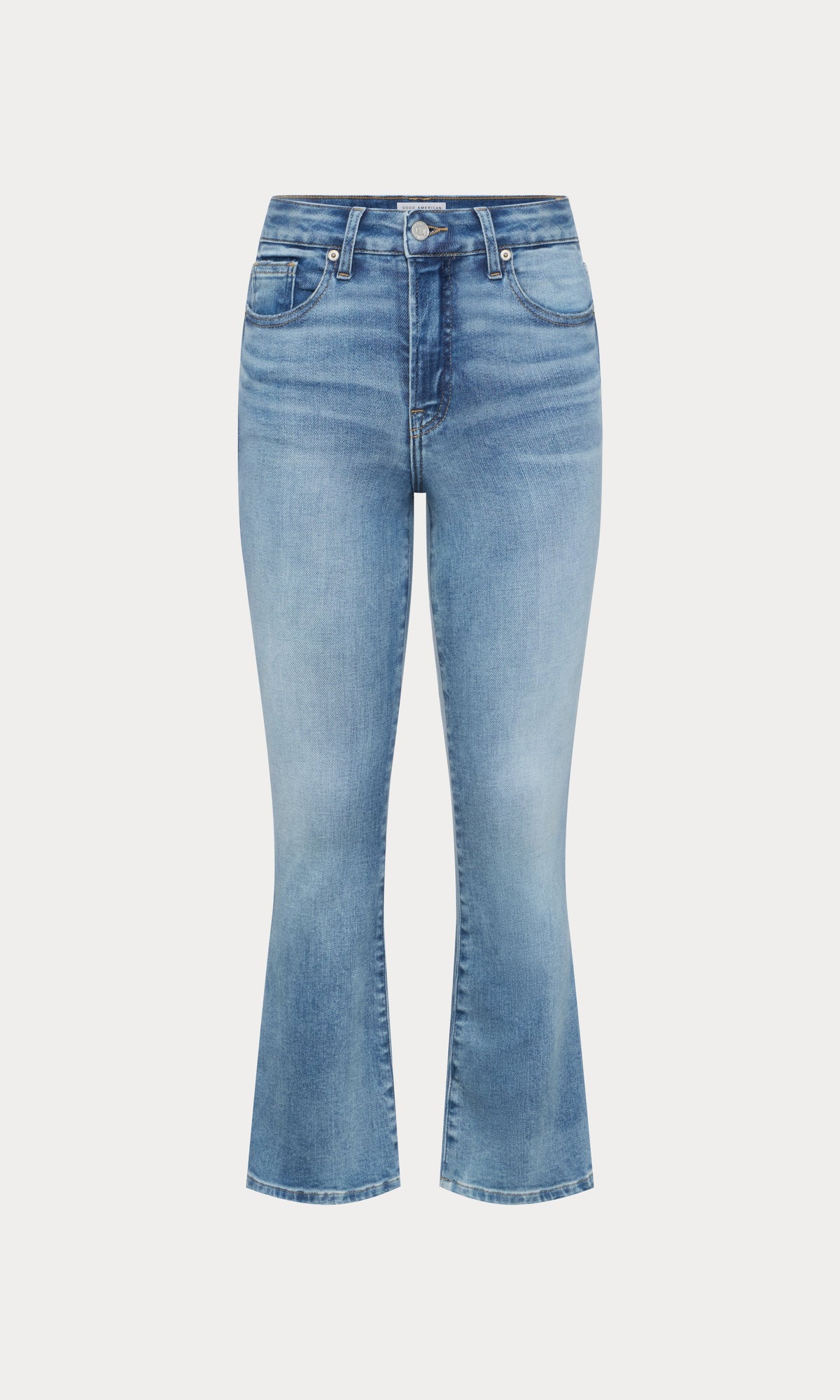 Premium SOFT TECH GOOD LEGS CROP MINI BOOT JEANS INDIGO1293