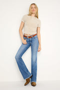 Premium GOOD CLASSIC SLIM BOOTCUT JEANS INDIGO692