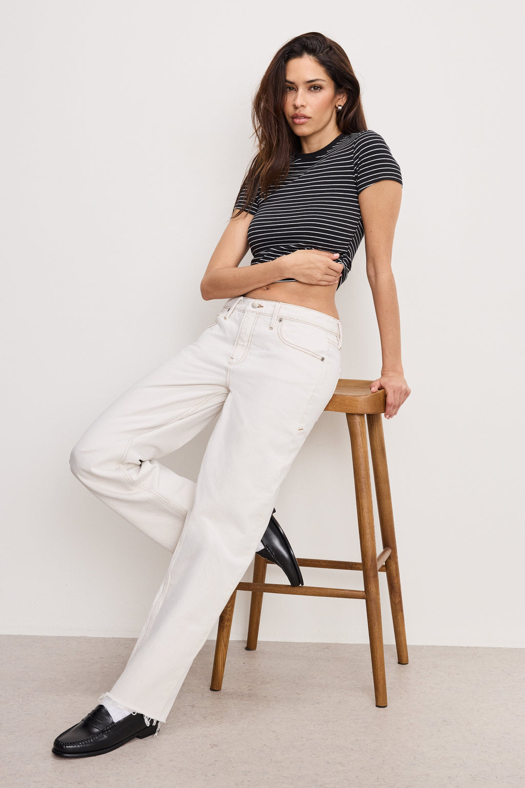 Premium GOOD RELAXED STRAIGHT JEANS PEARL001