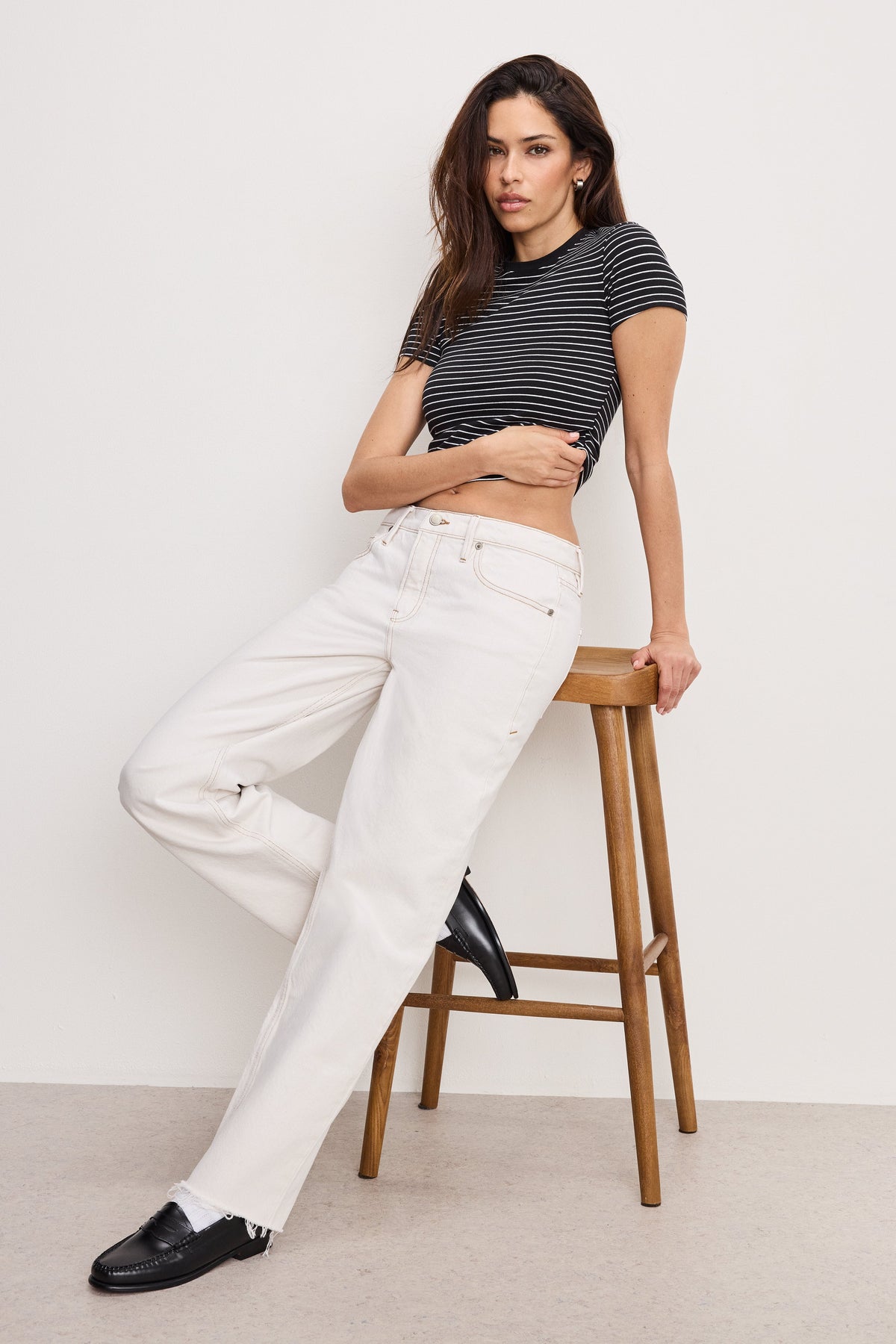 Premium GOOD RELAXED STRAIGHT JEANS PEARL001