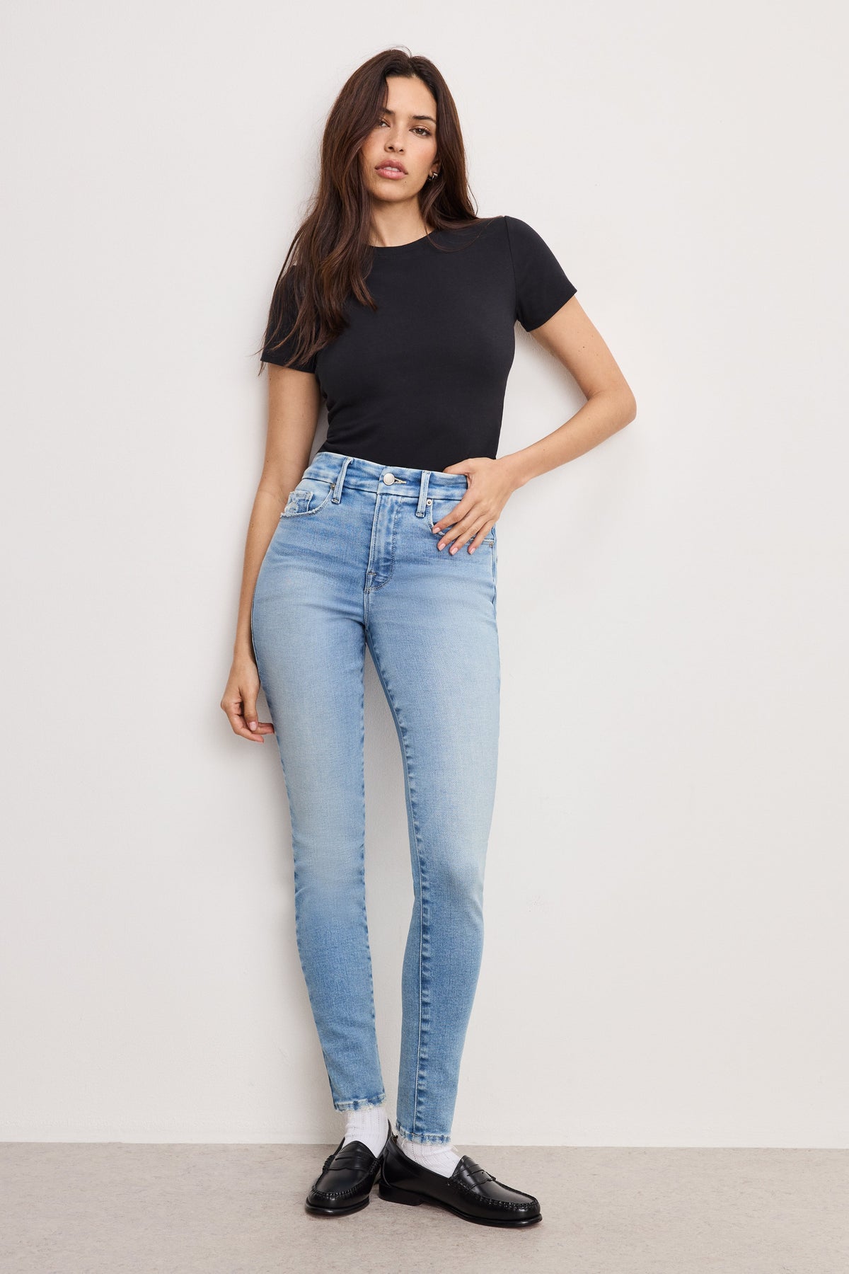 Premium SOFT TECH GOOD LEGS SKINNY JEANS INDIGO799