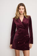 Premium VELVET EXEC DRESS FIG007