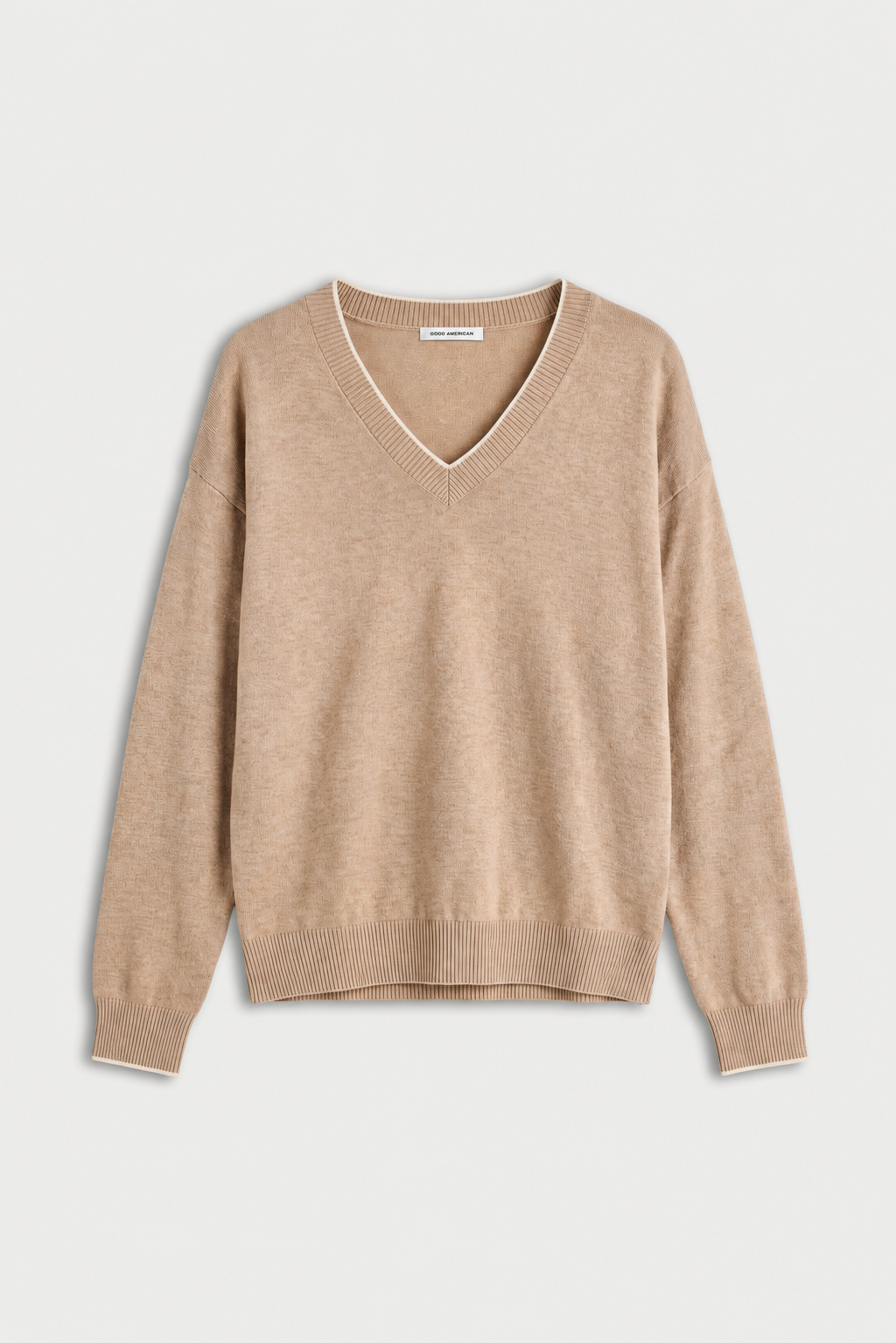 Premium THE COZY V NECK SWEATER DUNE MIST